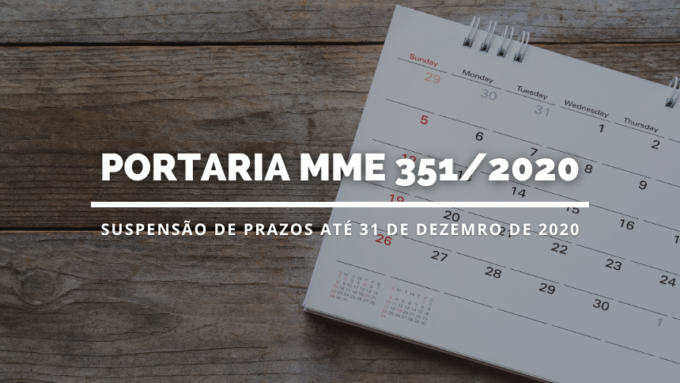 Mme Publica Suspensão De Prazos Processuais Até 31 De Dezembro Ígnea Geologia E Meio Ambiente 9269